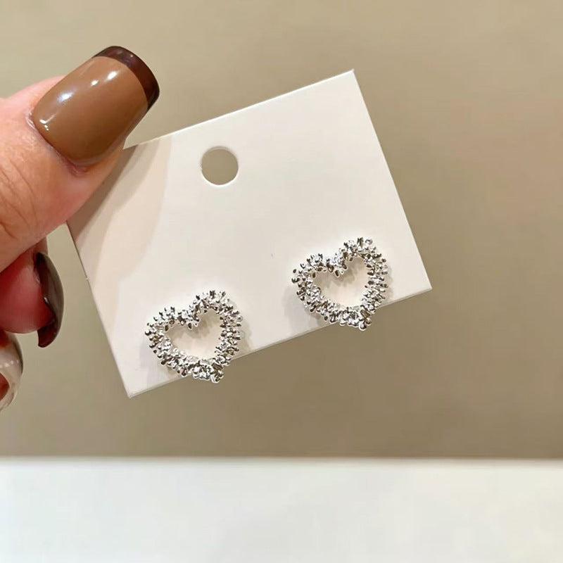 925 Gold Earrings Women's Retro