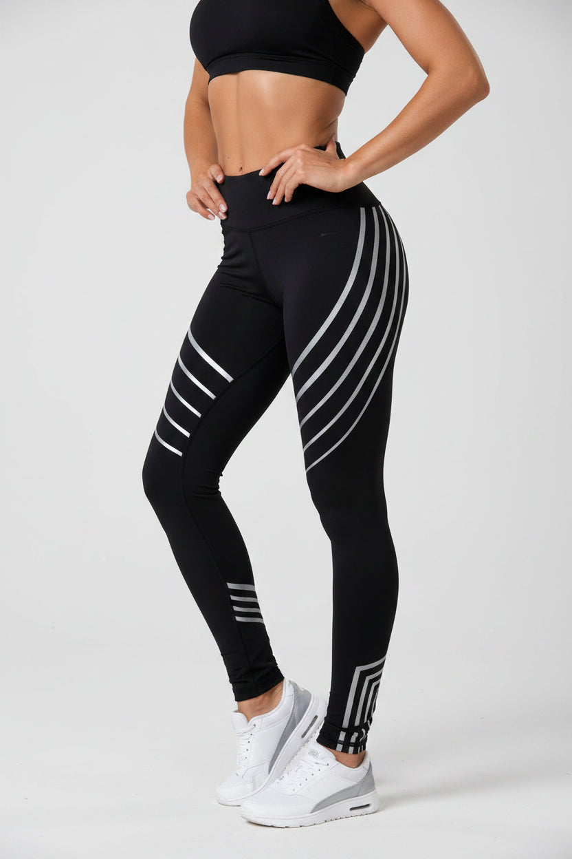 Women’s Printed Workout Leggings ,Slim Fit