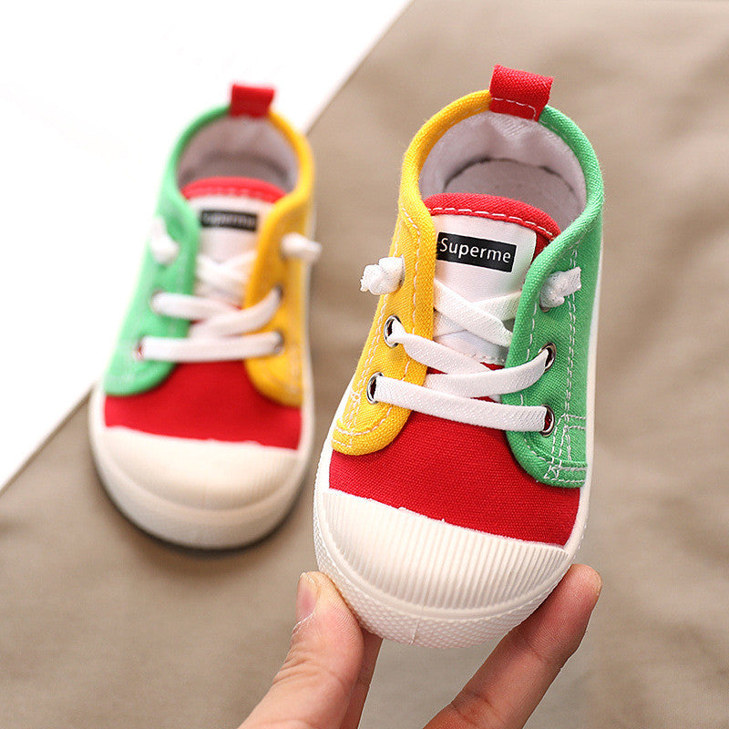 Indoor Shoes Baby Cloth Shoes Children Canvas Shoes