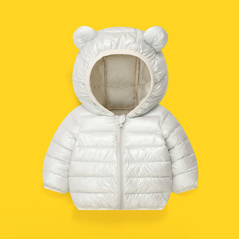 Winter Solid-color Versatile Cotton Coat for Children