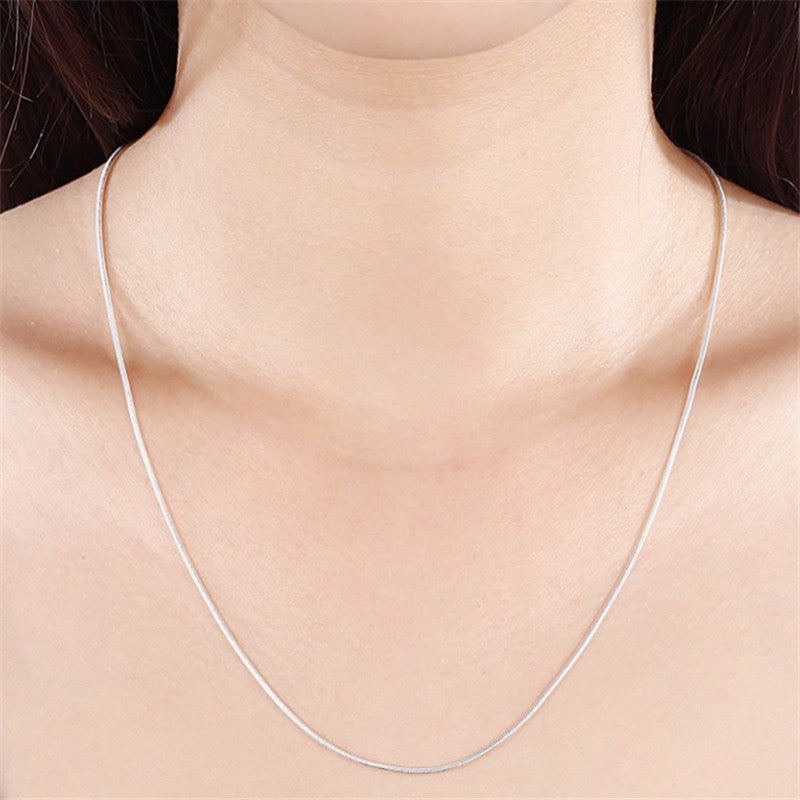 Alloy Necklace Silver Plated