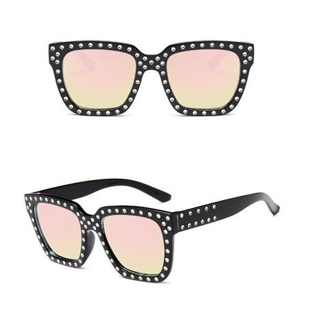 Women Crystal Decoration Sunglasses