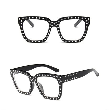 Women Crystal Decoration Sunglasses