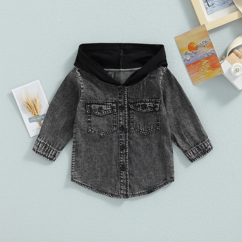 Boys' And Girls' Coats Hooded Top
