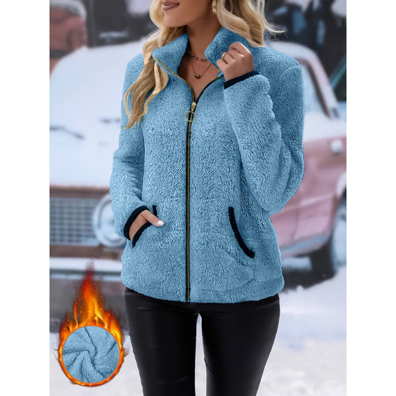 Casual Plush Jacket for Women