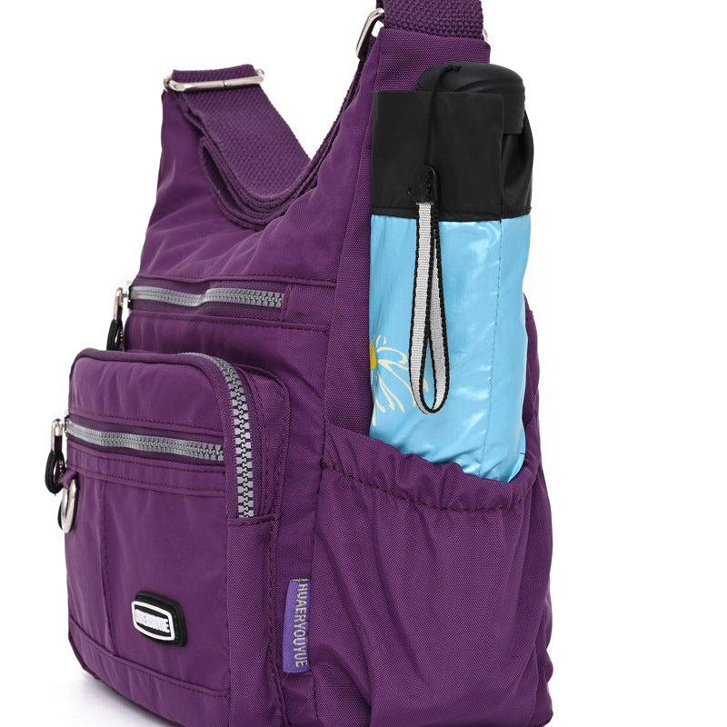 Nylon Womens Water-resistant Crossbody Bag