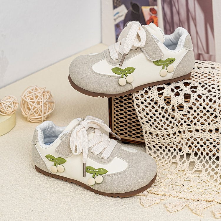 Girls 2026 Soft Sole Toddler Casual Sneakers Kids Flat Skate Shoes