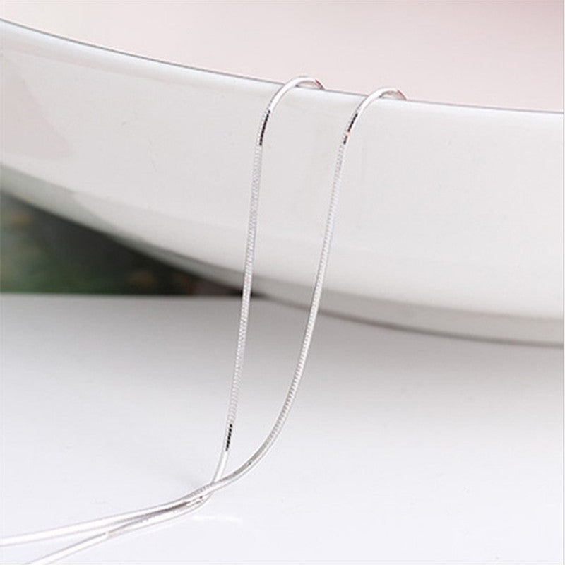 Alloy Necklace Silver Plated