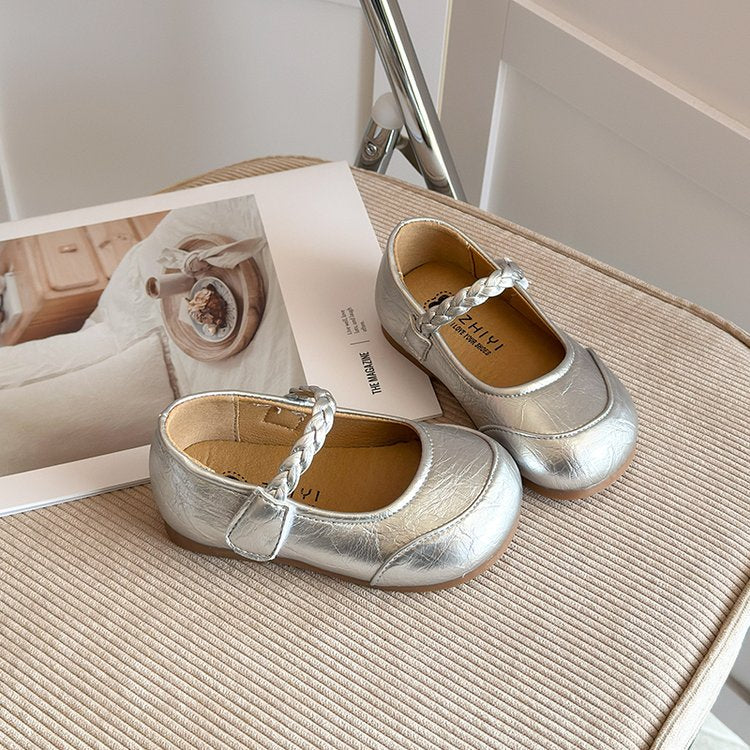 Little Leather Shoes, Girls Soft Soled Non-Slip