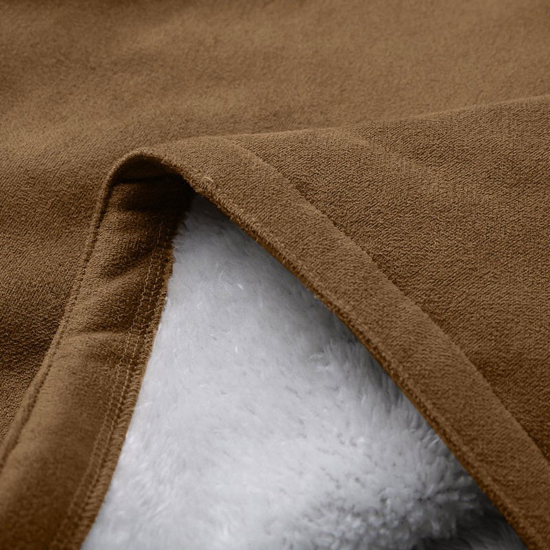 Sherpa-Lined Duffle Toggle Jacket with Hood