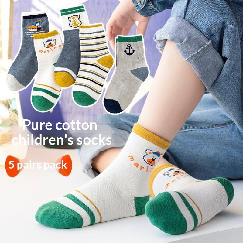 Winter Warm Boys And Girls Middle-aged Baby Socks
