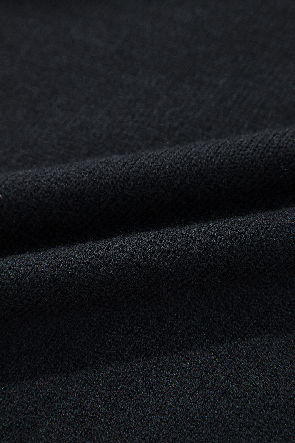 Halloween Boo Drop Shoulder Ribbed Trim Sweater