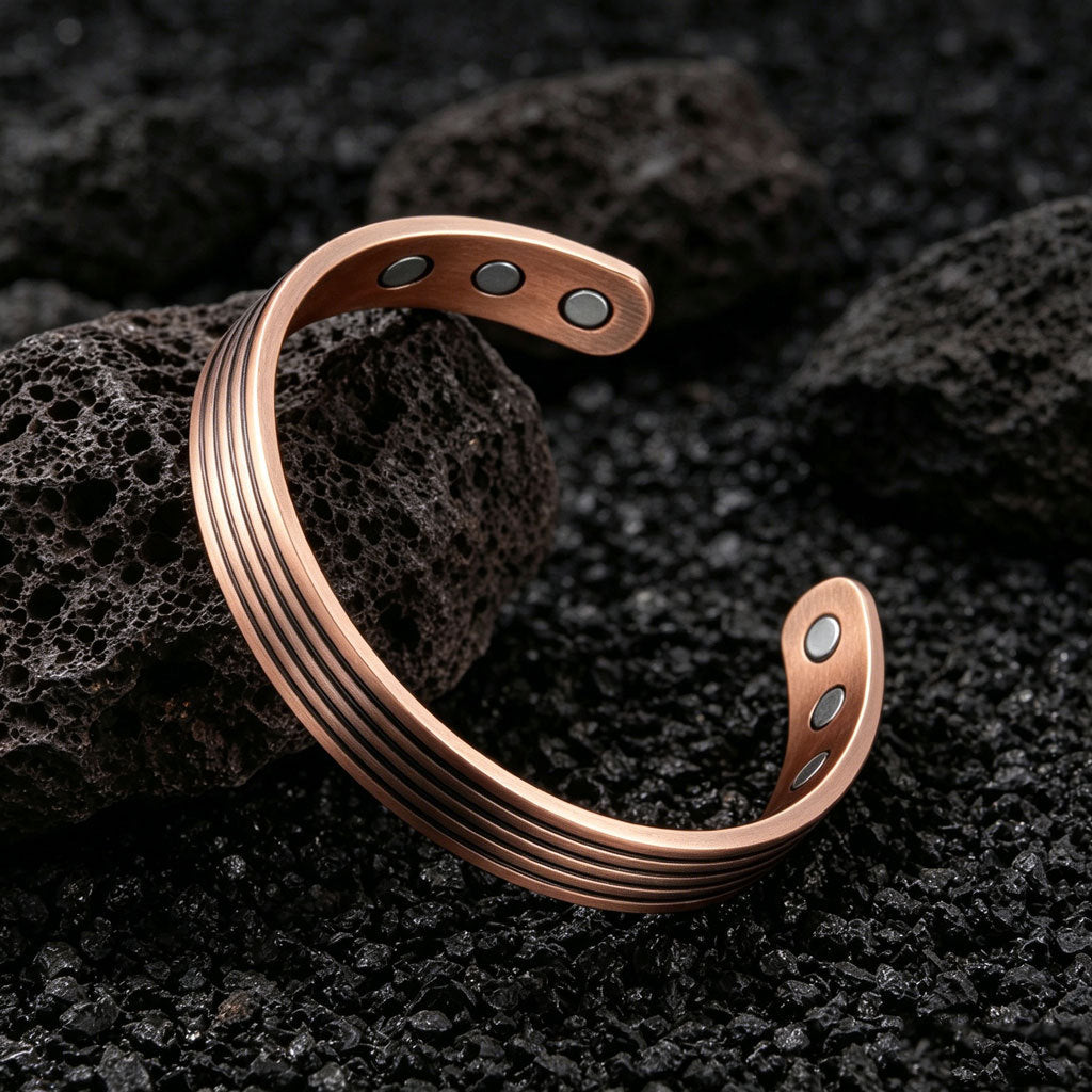 Magnetic Red Copper Bracelet Vintage And Fashionable