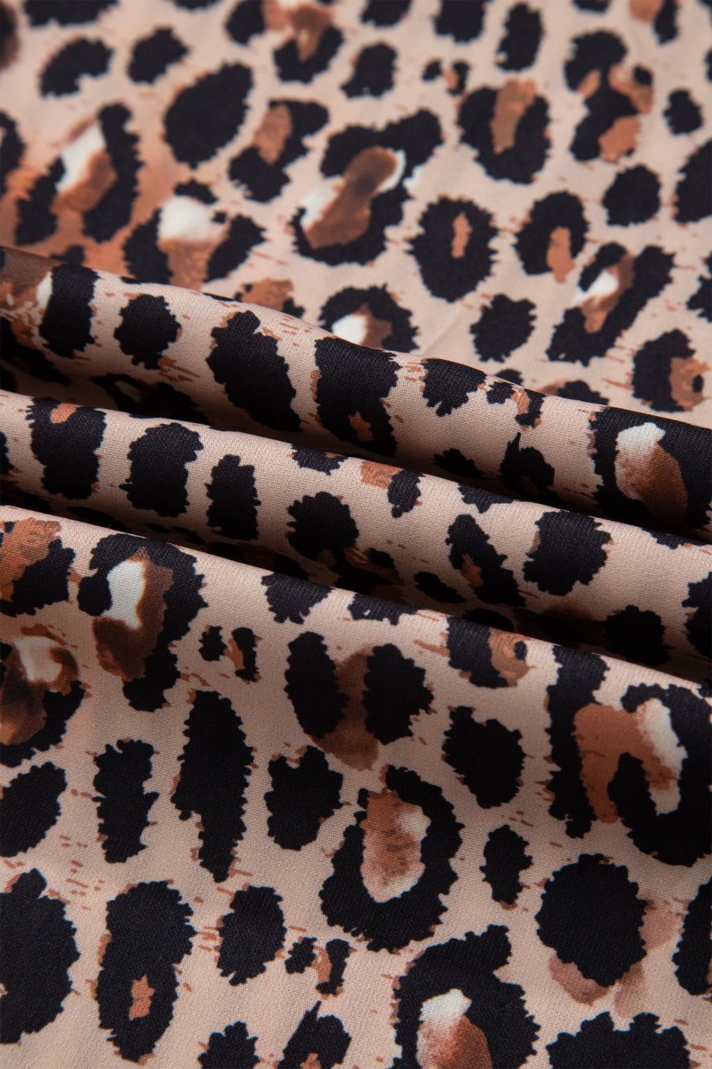 Stripe Leopard Patchwork Long Sleeve Buttoned Shirt