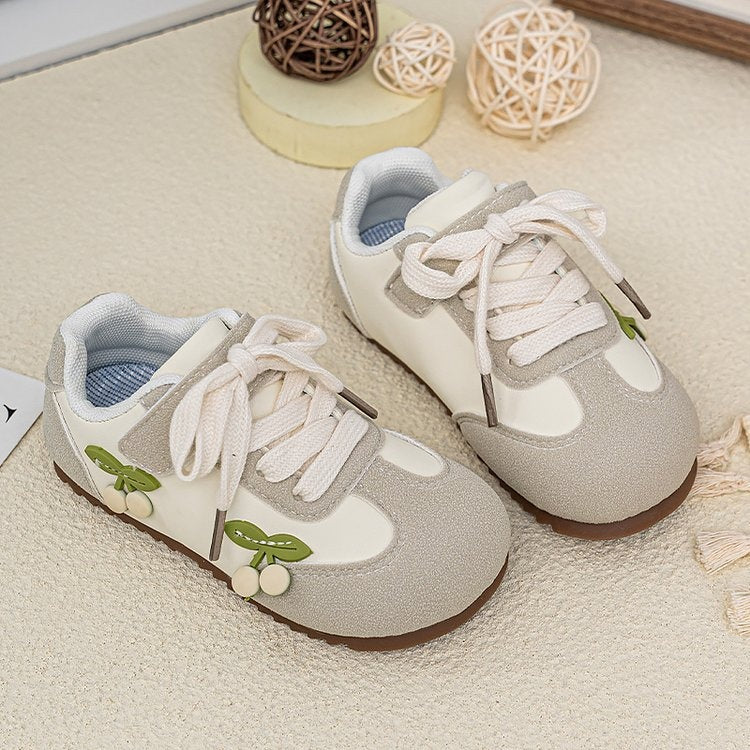 Girls 2026 Soft Sole Toddler Casual Sneakers Kids Flat Skate Shoes