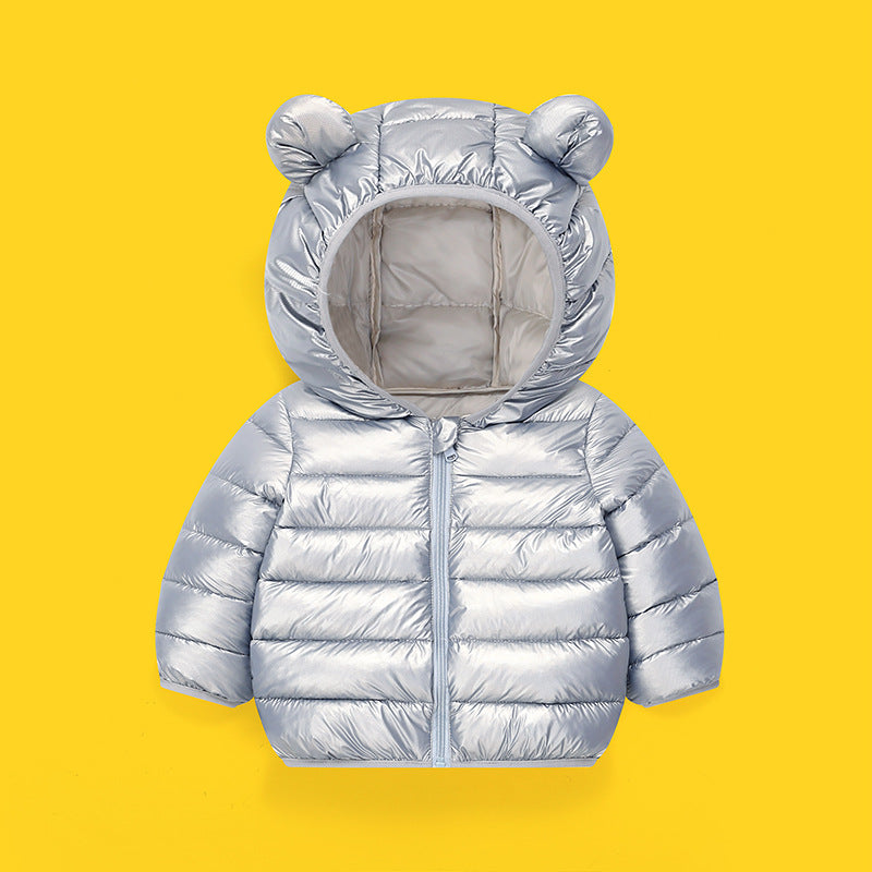 Winter Solid-color Versatile Cotton Coat for Children