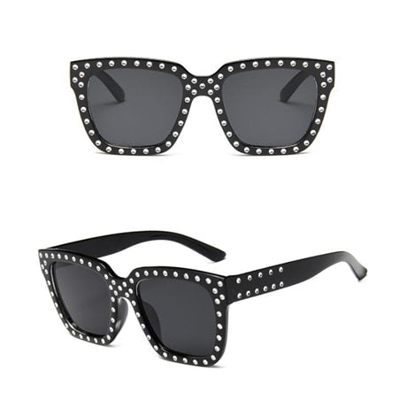 Women Crystal Decoration Sunglasses