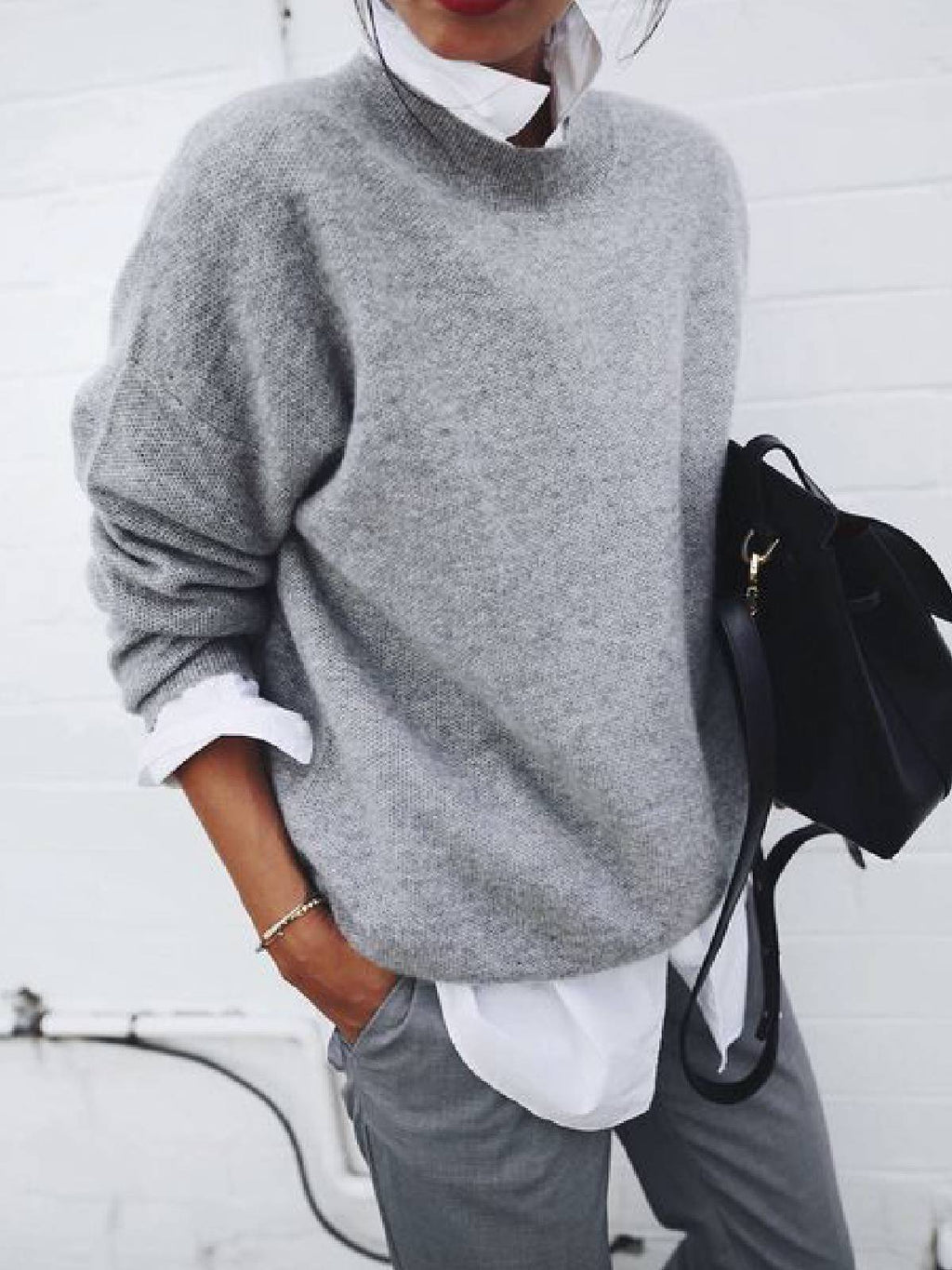 Fashion Long Sleeve Pullover Sweater Fall and Winter Fashion