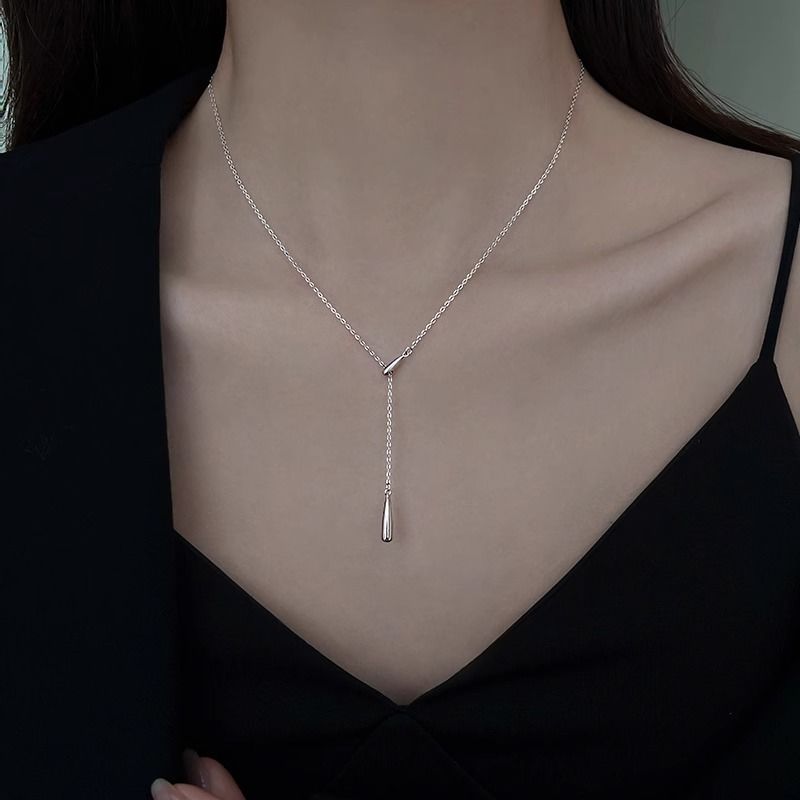 S925 Sterling Silver Pearl Necklace For Women Light Luxury And High-end