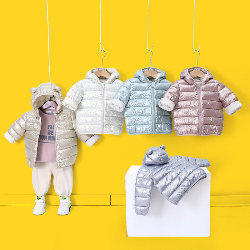 Winter Solid-color Versatile Cotton Coat for Children