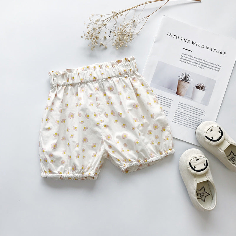 Children's Wear Girls' Skirt Set Small Sleeveless Tops Shorts
