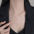 925 Sterling Silver Pearl Necklace Women's