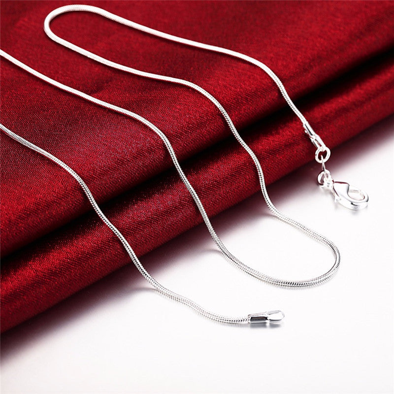 Alloy Necklace Silver Plated
