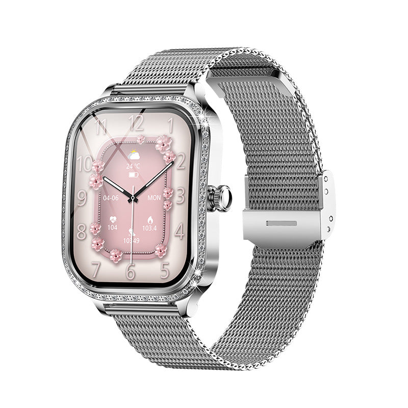 Women's Bluetooth Calling Heart Rate Blood Pressure Blood Oxygen Detection Calories More Than Sport Smart Watch
