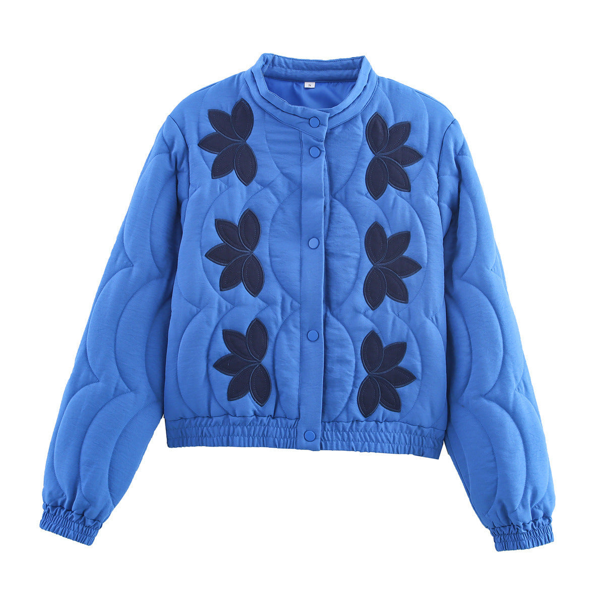 European And American Style French Embroidered Cotton-Padded Coat For Women
