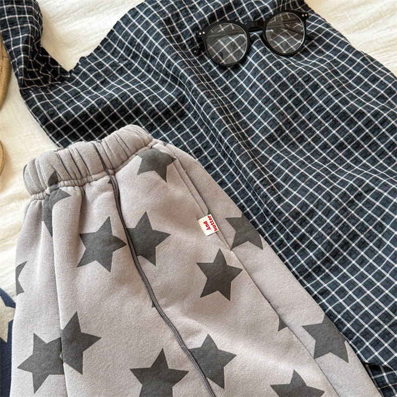 Fleece-lined Pants for Autumn and Winter Wear