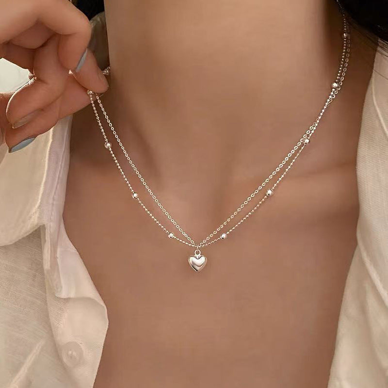 S925 Sterling Silver Pearl Necklace For Women Light Luxury And High-end