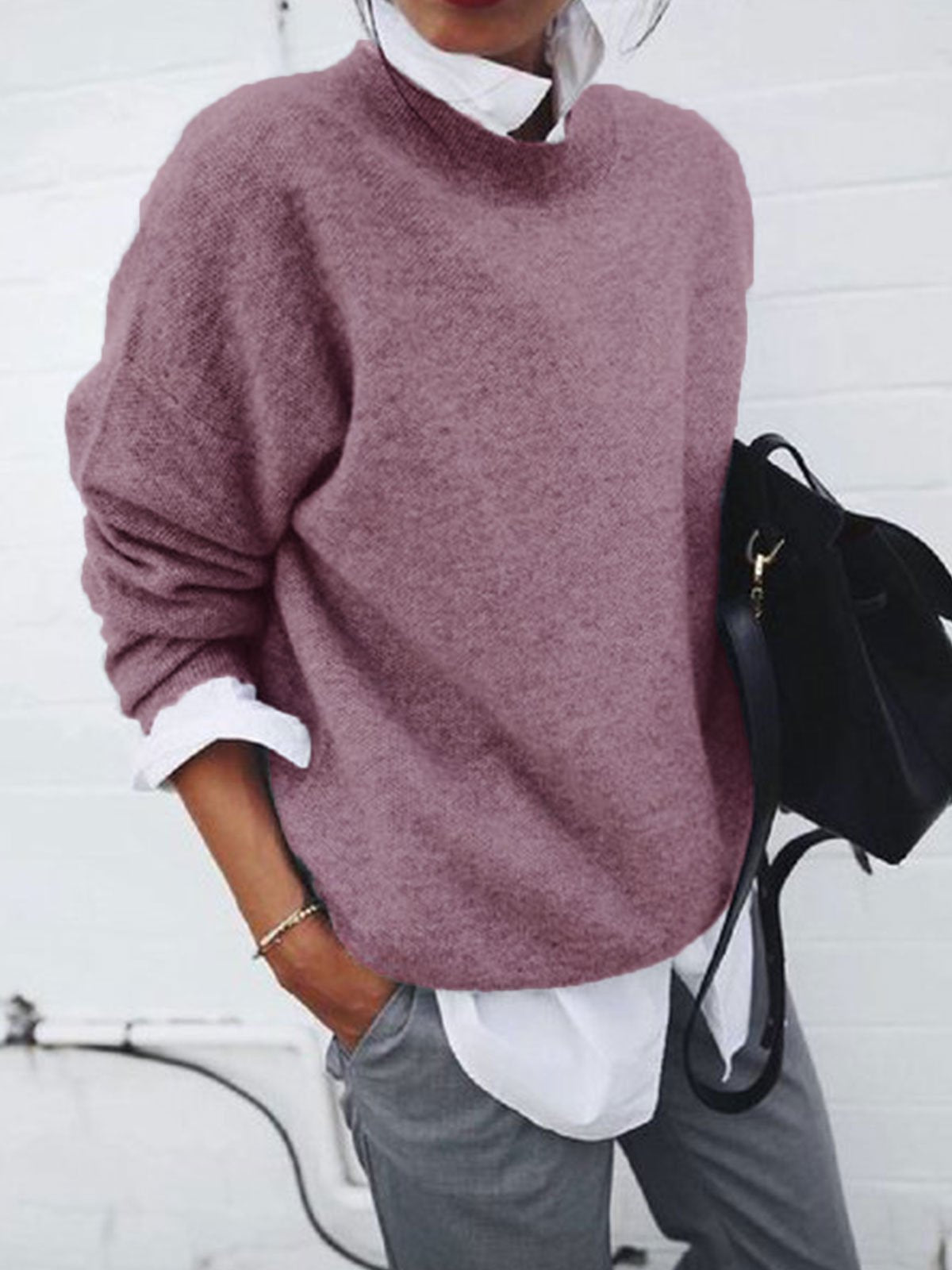 Fashion Long Sleeve Pullover Sweater Fall and Winter Fashion