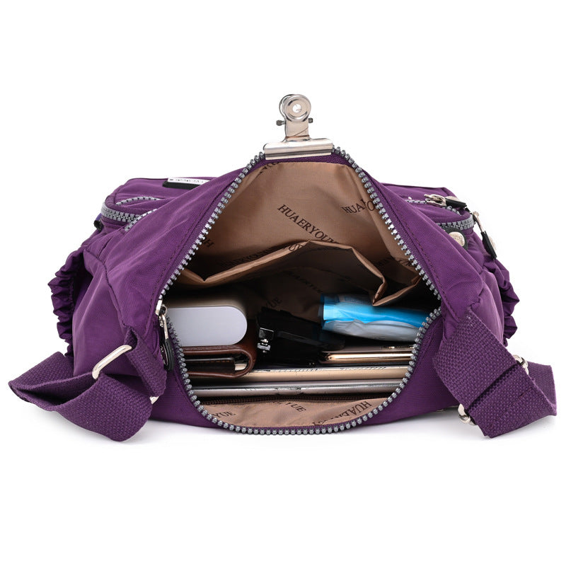 Nylon Womens Water-resistant Crossbody Bag