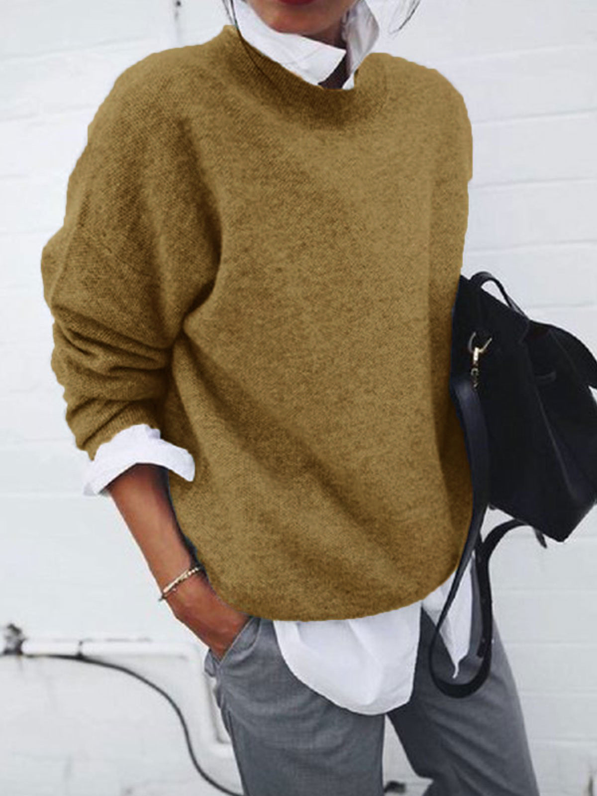 Fashion Long Sleeve Pullover Sweater Fall and Winter Fashion