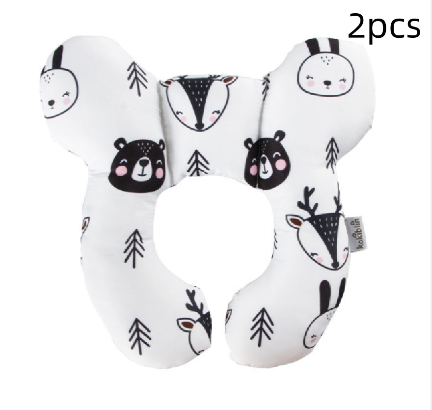 Infant Baby U-Shaped Safety Neck Guard, Stroller Pillow