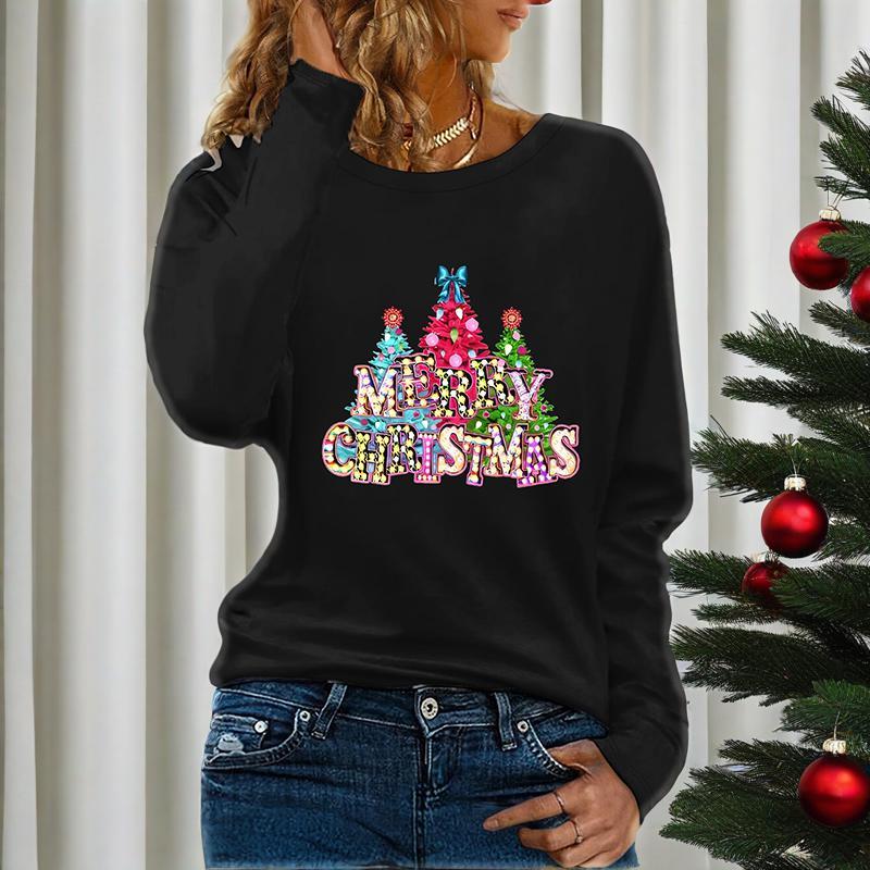 Women’s Long Sleeve Merry Christmas T-Shirt