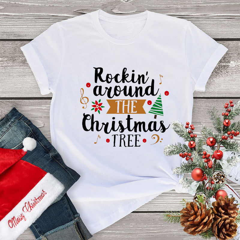 Women's Fashion Christmas Holiday Party T-shirt