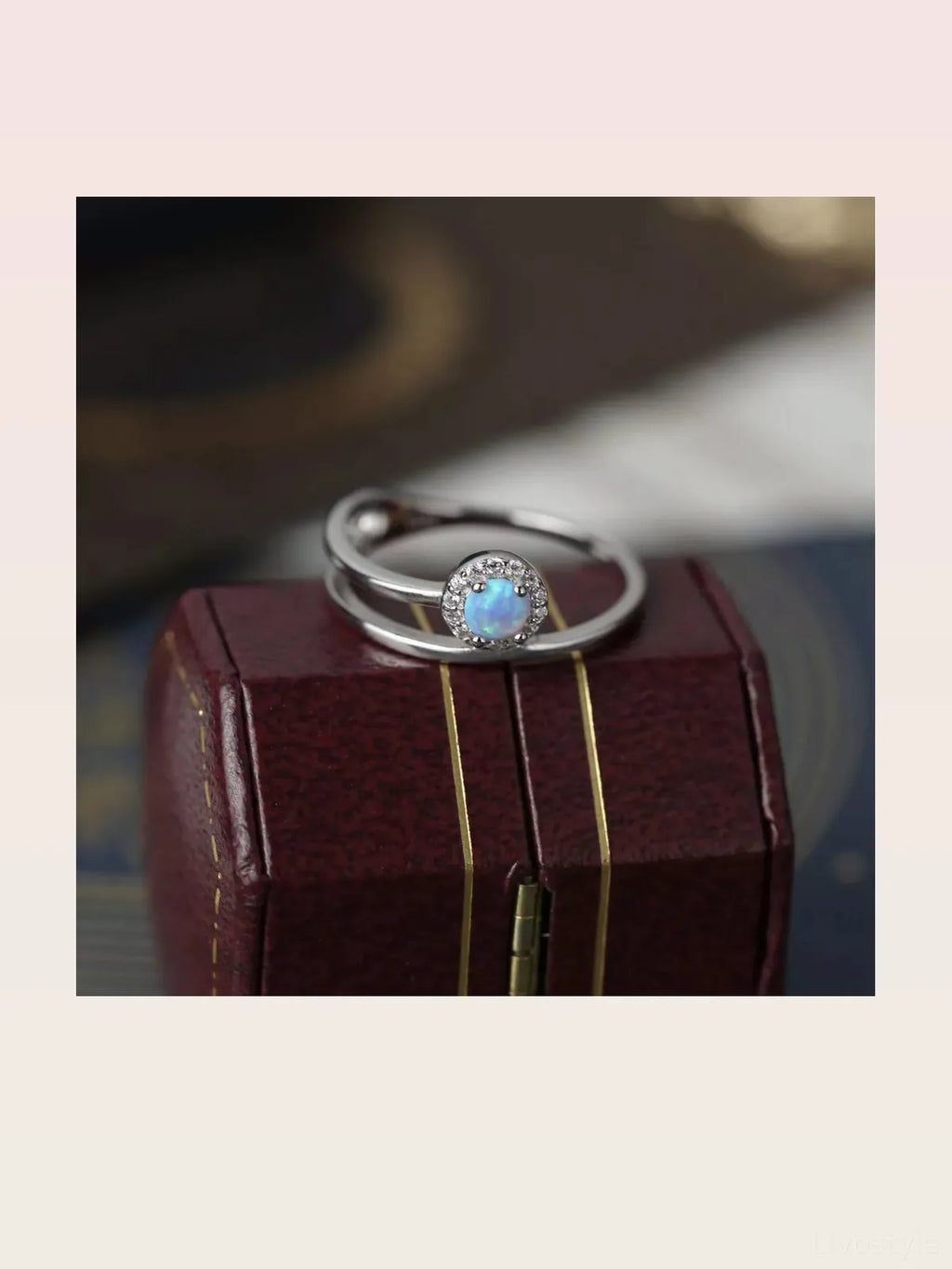 925 Sterling Silver Opal Ring