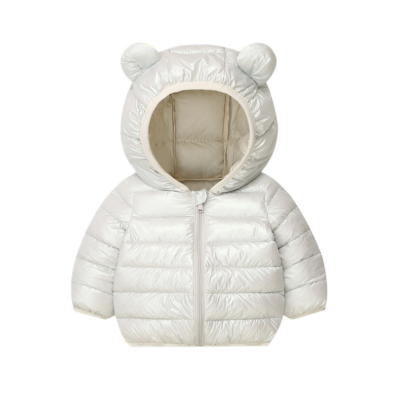 Winter Solid-color Versatile Cotton Coat for Children