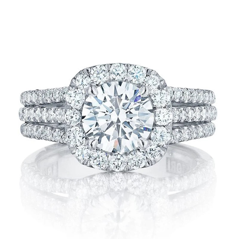 Women's Rings with Brilliant Cubic Zirconia Luxury