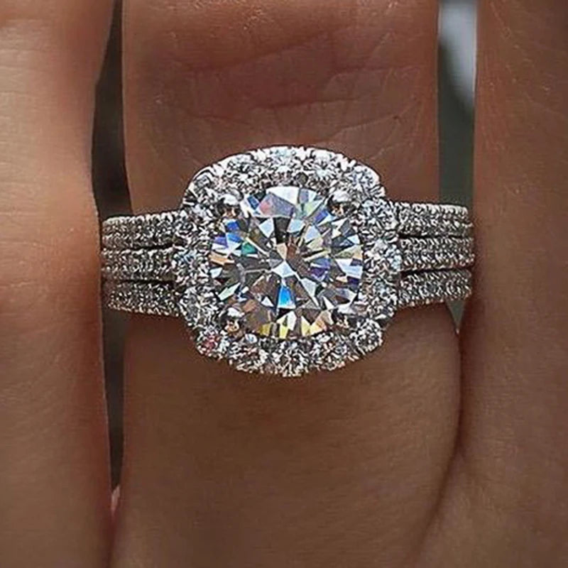 Women's Rings with Brilliant Cubic Zirconia Luxury