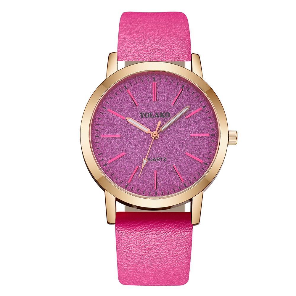 Watch for women Casual Quartz Leather Band Analog women clock luxury Wristwatch for Women and Girls
