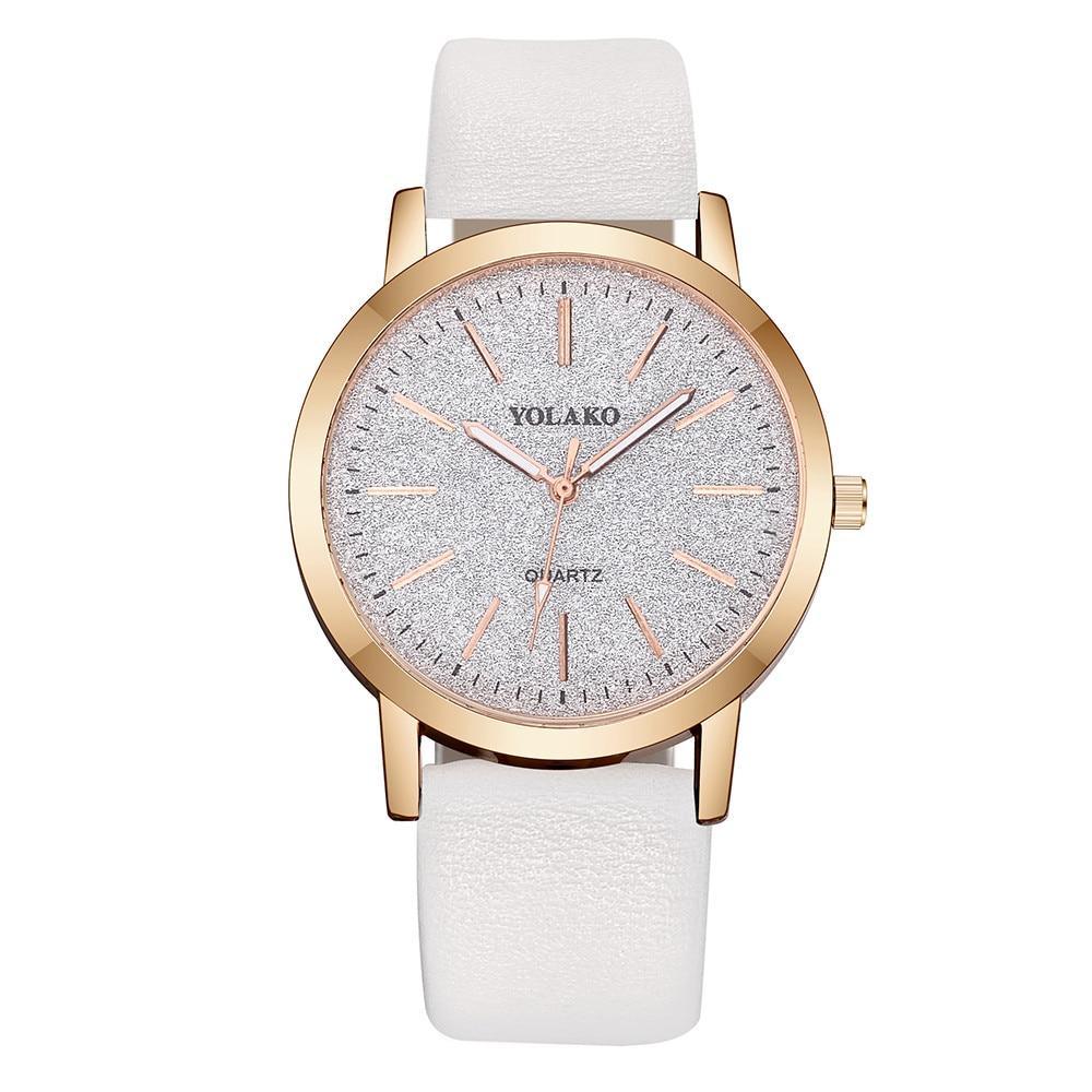 Watch for women Casual Quartz Leather Band Analog women clock luxury Wristwatch for Women and Girls