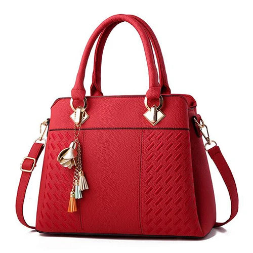 Women's Tassel PU Leather Totes Bag