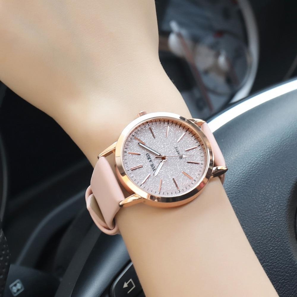 Watch for women Casual Quartz Leather Band Analog women clock luxury Wristwatch for Women and Girls