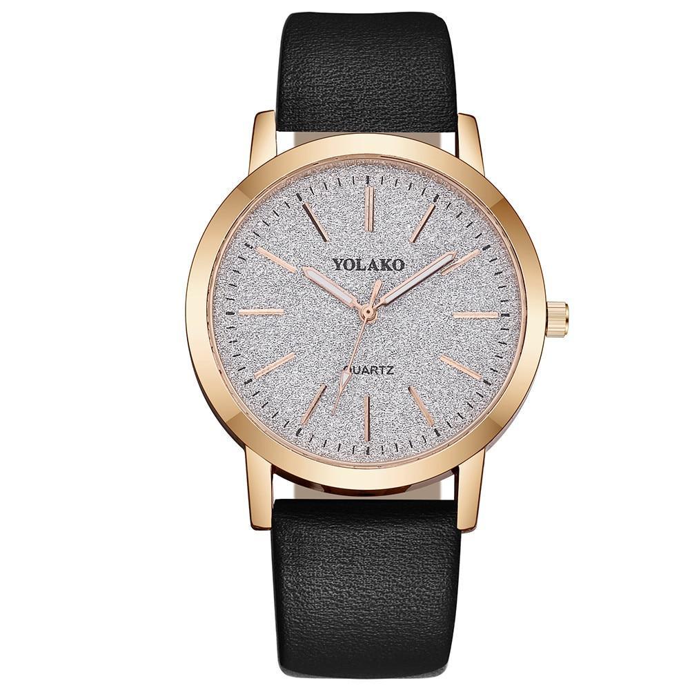 Watch for women Casual Quartz Leather Band Analog women clock luxury Wristwatch for Women and Girls