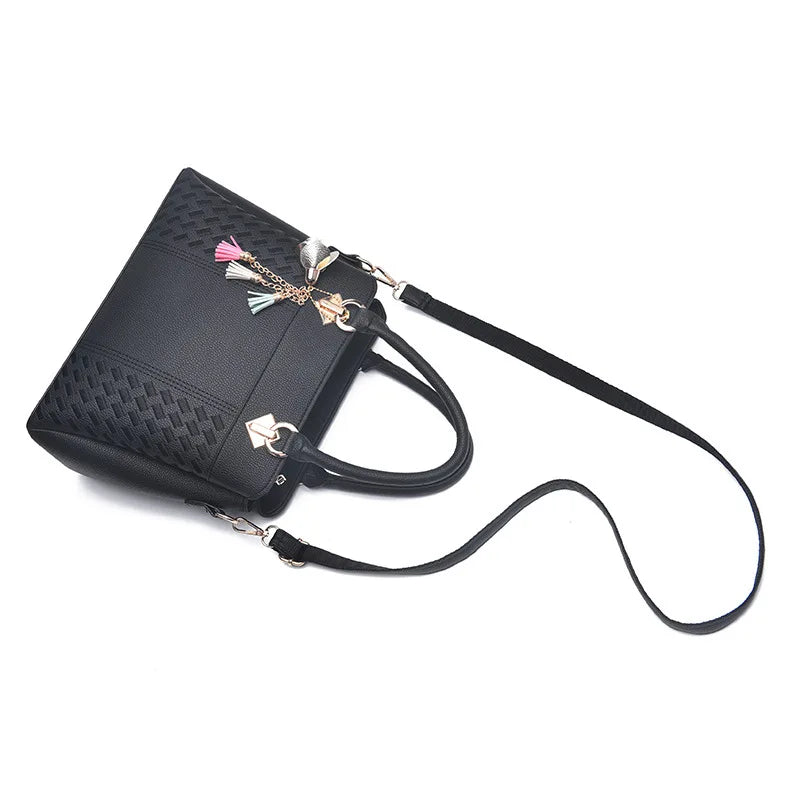 Women's Tassel PU Leather Totes Bag
