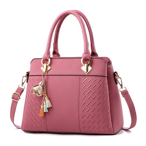Women's Tassel PU Leather Totes Bag