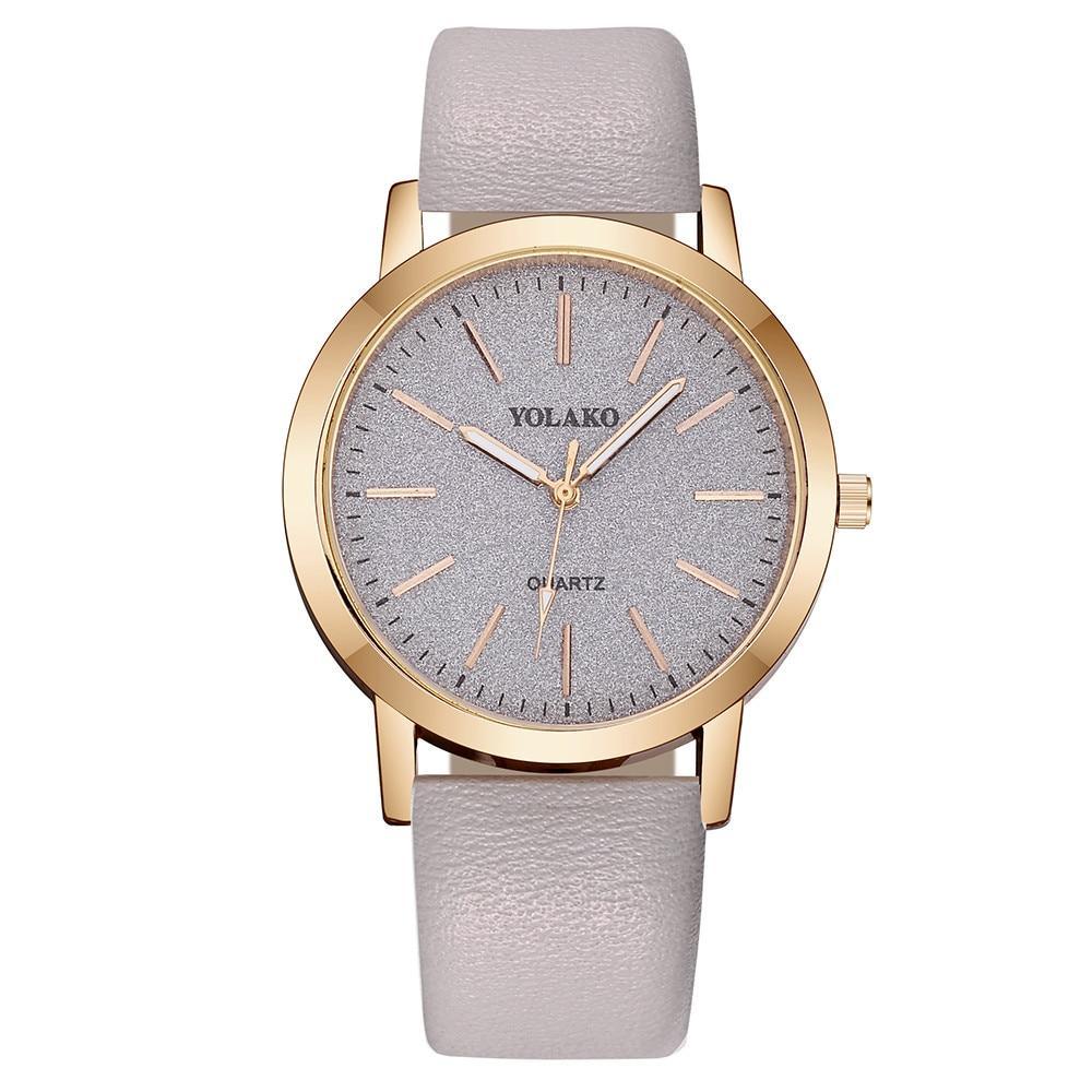Watch for women Casual Quartz Leather Band Analog women clock luxury Wristwatch for Women and Girls