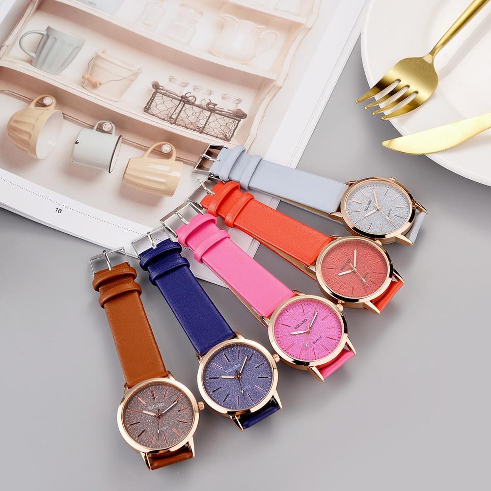 Watch for women Casual Quartz Leather Band Analog women clock luxury Wristwatch for Women and Girls